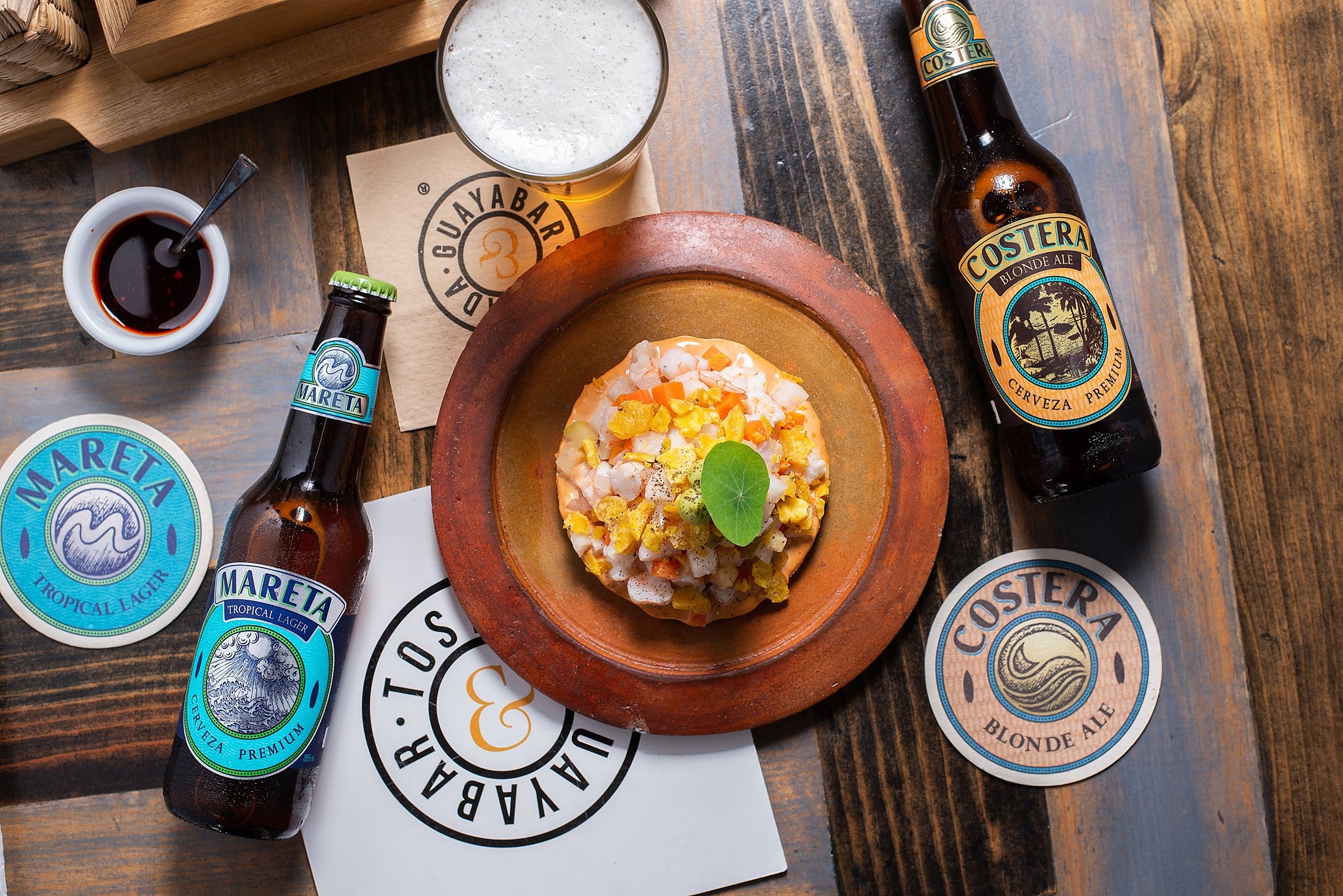 Cerveza artesanal y comida