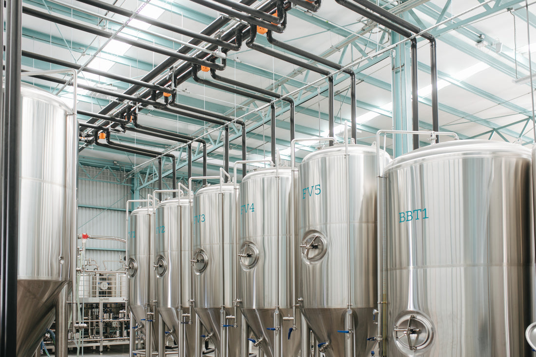 Maestro cervecero en fabrica de cerveza artesanal