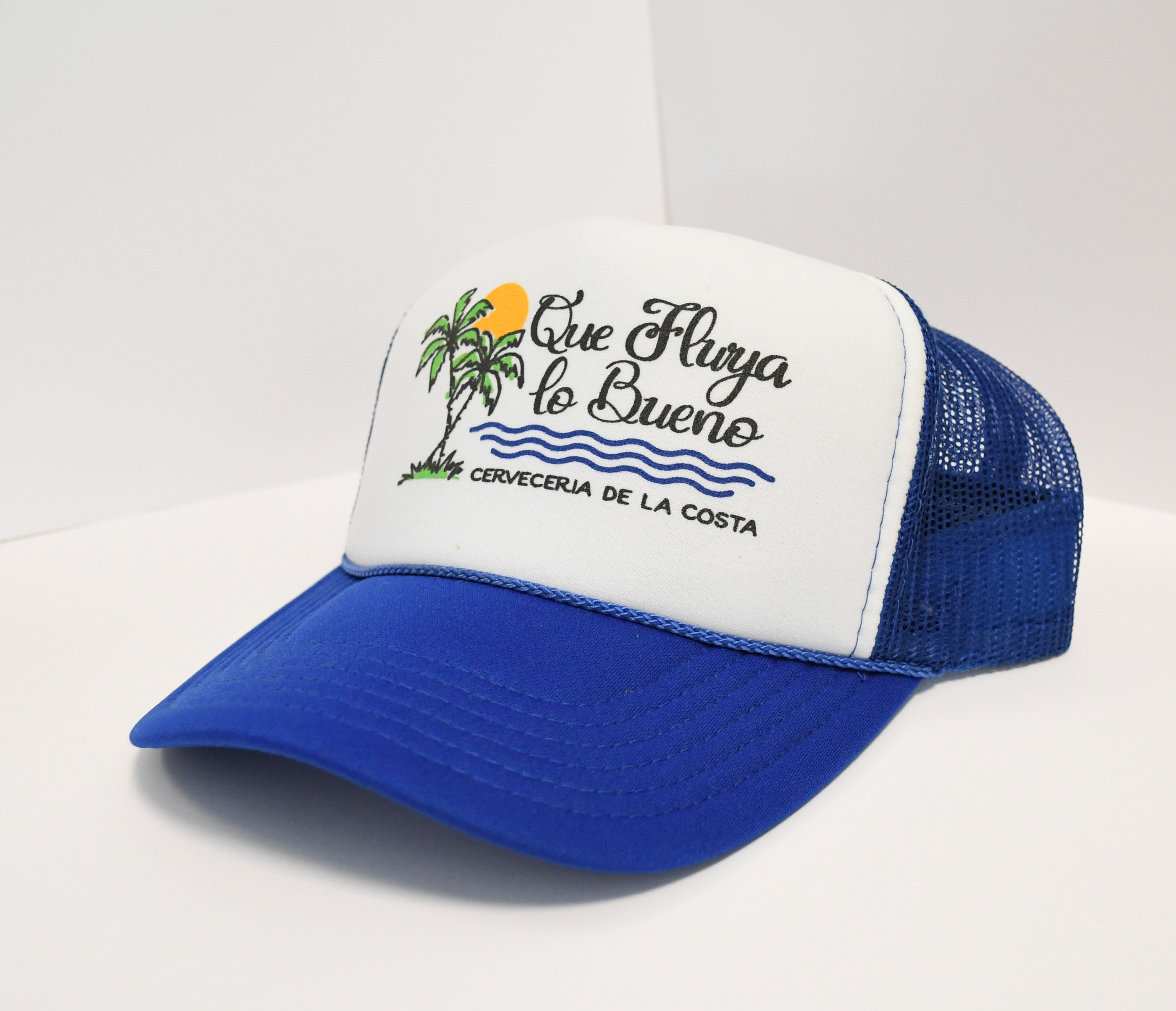 Gorra azul Que fluya Lo Bueno